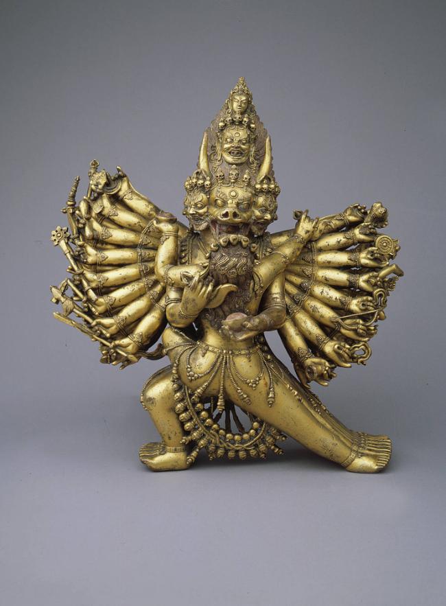 Vajrabhairava with Consort Vajravetali