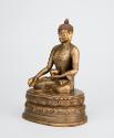 Medicine Buddha (Bhaishajyia guru, Menla); Mongolia; 18th century; copper alloy; Rubin Museum o…