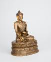 Medicine Buddha (Bhaishajyia guru, Menla); Mongolia; 18th century; copper alloy; Rubin Museum o…