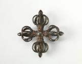 Double Vajra; Tibet; 20th century; metalwork; Rubin Museum of Himalayan Art, gift from the Coll…