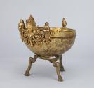 Skullcup; Nepal; ca. 18th century; metalwork and human skull; Rubin Museum of Himalayan Art; C2…