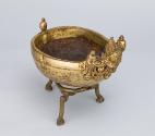 Skullcup; Nepal; ca. 18th century; metalwork and human skull; Rubin Museum of Himalayan Art; C2…