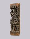 Architectural Detail Depicting the Goddess Guhyakali; Nepal; 17th century; wood; Rubin Museum o…