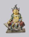 Yellow Jambhala; Tibet; 17th century; clay with pigments; Rubin Museum of Himalayan Art; C2006.…