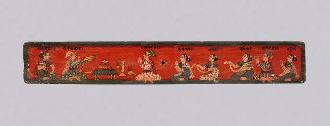 Cover of a Vaishnava Manuscript; Nepal; 18th century; distemper on wood; Rubin Museum of Himala…