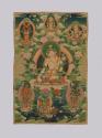 White Tara with Long Life Deities; Tibet; 19th century; pigments on cloth; Rubin Museum of Hima…