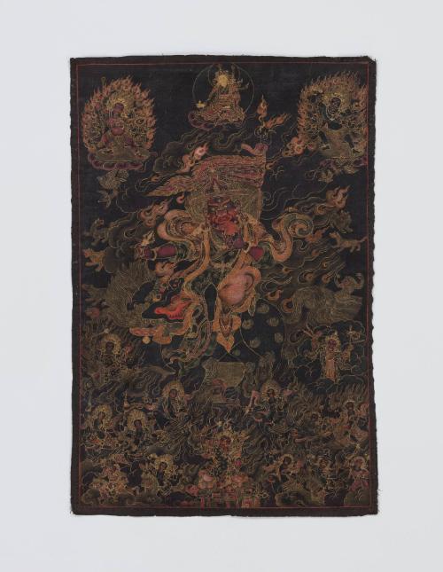 Dorje Lekpa; Kham province, eastern Tibet; 19th century; pigments on cloth; Rubin Museum of Him…