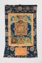 Mandala of Medicine Buddha; central Tibet; 19th century; pigments on cloth; Rubin Museum of Him…