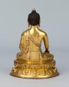 Buddha Shakyamuni; Tibet; 15th century; gilt copper alloy; Rubin Museum of Himalayan Art, gift …