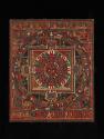 Mandala of Chakrasamvara; Tibet; 14th-15th century; pigments on cloth; Rubin Museum of Himalaya…