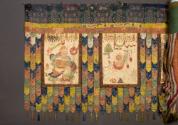 Detail of Temple Banner with Seven Symbols of Royal Power and Offerings; Tibet; 19th century; p…