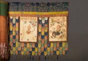 Detail of Temple Banner with Seven Symbols of Royal Power and Offerings; Tibet; 19th century; p…