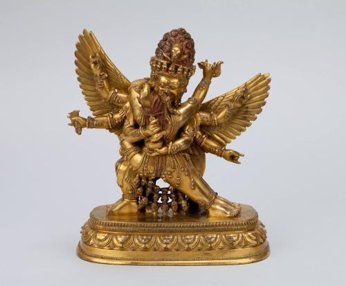 Hayagriva; Mongolia; late 18th - early 19th century; gilt copper alloy; Rubin Museum of Himalay…