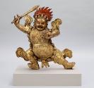 Protector Begtse Chen; Mongolia; late 18th-early 19th century; gilt copper alloy with pigments;…