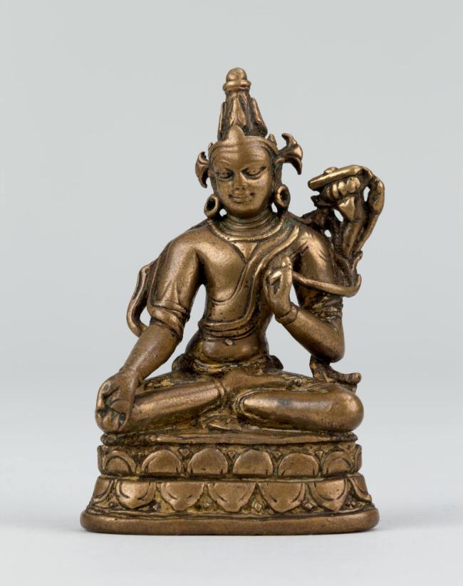 Manjushri; Nepal; 14th century; copper alloy; Rubin Museum of Himalayan Art; C2006.23.1 (HAR 65…