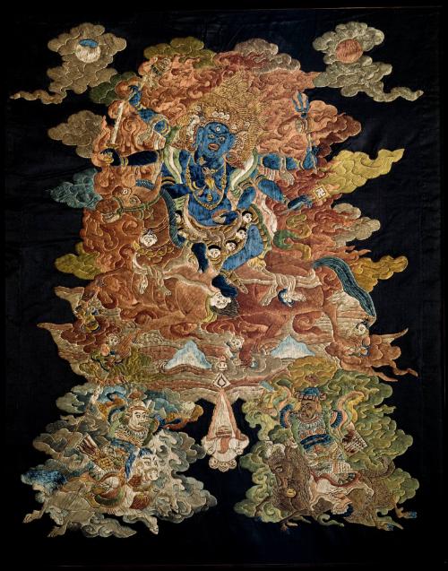 Queen of the World, Sipai Gyelmo; China; 20th century; embroidery; Rubin Museum of Himalayan Ar…