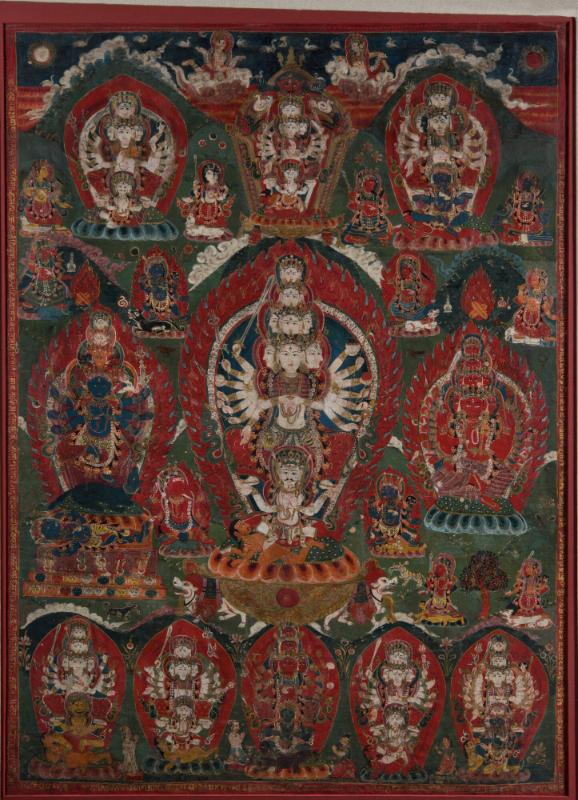 Siddhi Lakshmi; Nepal; dated by inscription, 1796; pigments on cloth; Rubin Museum of Himalayan…